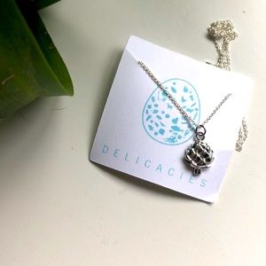 Brand New Delicacies Silver Artichoke Necklace